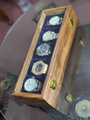 5 Slot Wooden Watch Box - Image 2