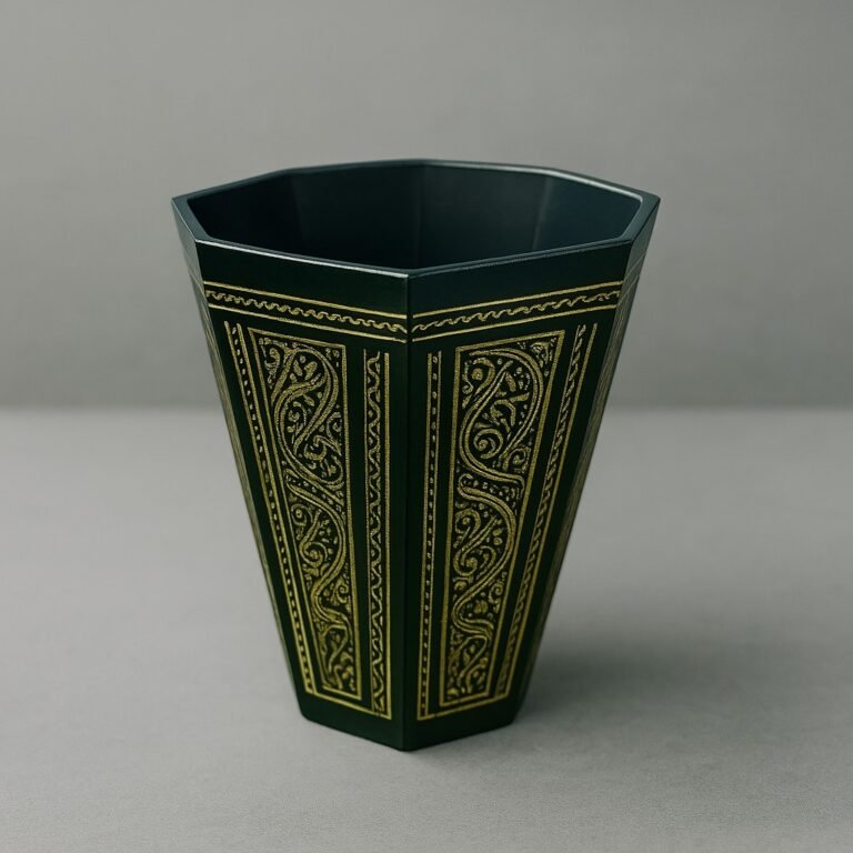 Naqshi Art Wooden Dustbin