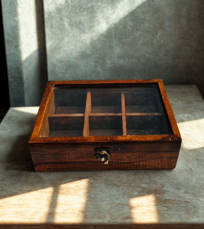 Wooden Masala Box