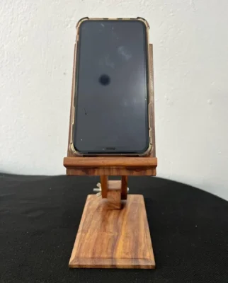 wooden mobile stand