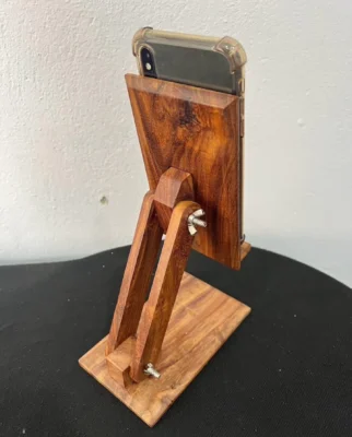 wooden mobile stand