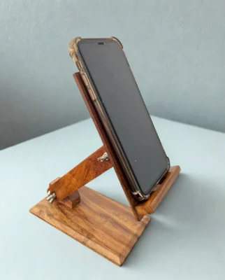 wooden mobile stand