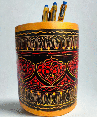 Makeup console & Brush holder with Naqshi Art work