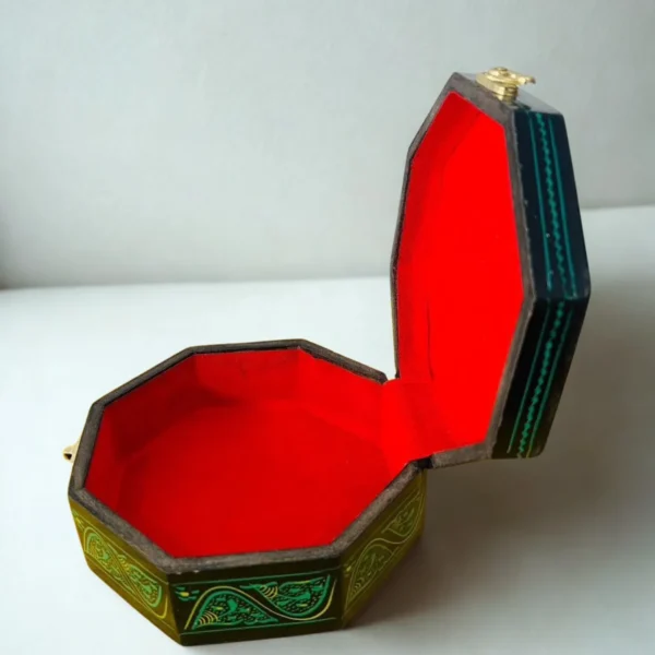 Diagonal Naqshi Wooden Jewelry Box