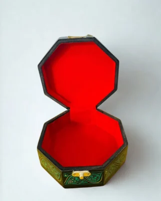 Diagonal Naqshi Wooden Jewelry Box