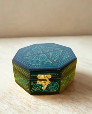 Diagonal Naqshi Wooden Jewelry Box