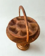 7-Portion Wooden Dry Fruit Table