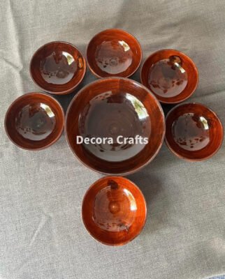Wooden Bowl Set – 7 Pieces