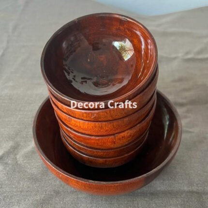 Wooden Bowl Set – 7 Pieces