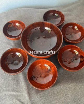 Wooden Bowl Set – 7 Pieces