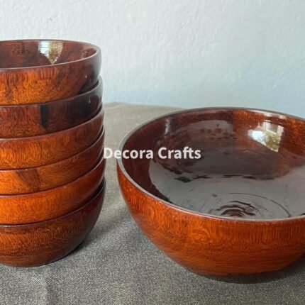 Wooden Bowl Set – 7 Pieces