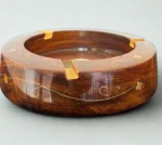 Wooden Round Ashtray